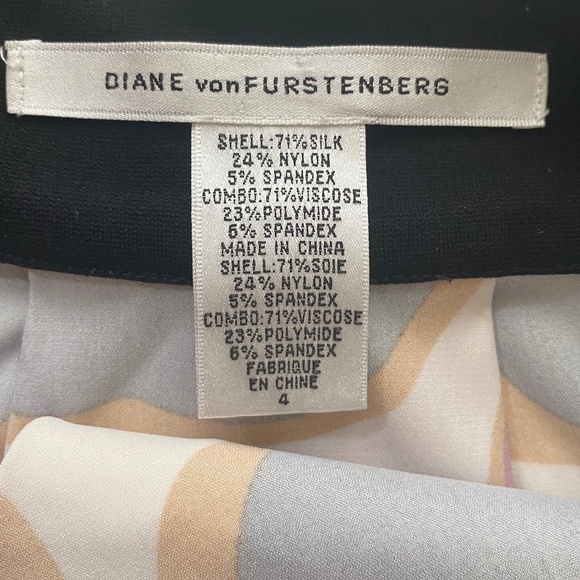 DVF Payne Silk Blend Sleeveless Mini Dress Size 4 - Picture 7 of 15